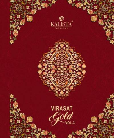 Virasat Gold Vol 3 By Kalista Designer Saree Collection